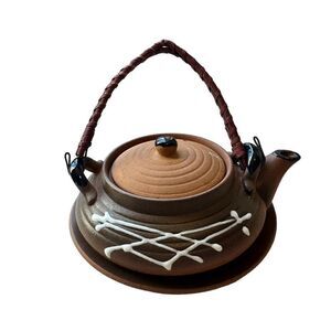 Vintage Handmade Ceramic Japanese Teapot